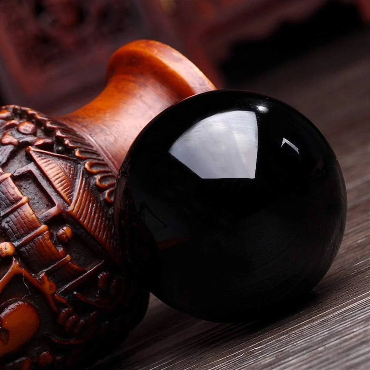 Sphère en Obsidienne – Boule de Cristal 