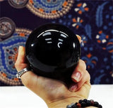 Sphère en Obsidienne Noire – Boule de Cristal de Protection & Ancrage 