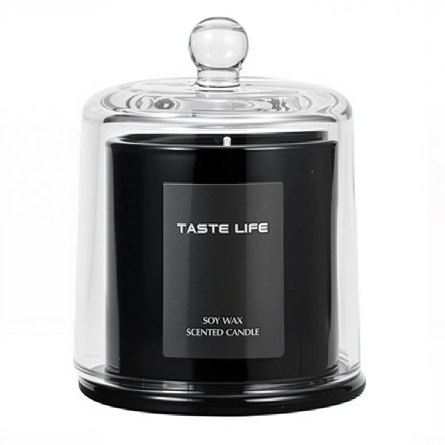 Taille Bougie Parfumée Soja & couvercle en Verre 