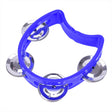 Tambourin Bleu Enfant à 4 Grelots –| Instrument Musical Éducatif & Jouet Festif