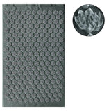 Tapis d’Acupression Yoga & Coussin gris– Relaxation Profonde, Massage 