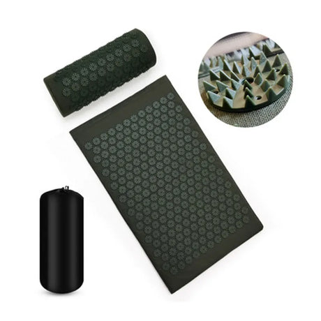 Tapis d'acupression vert foncé