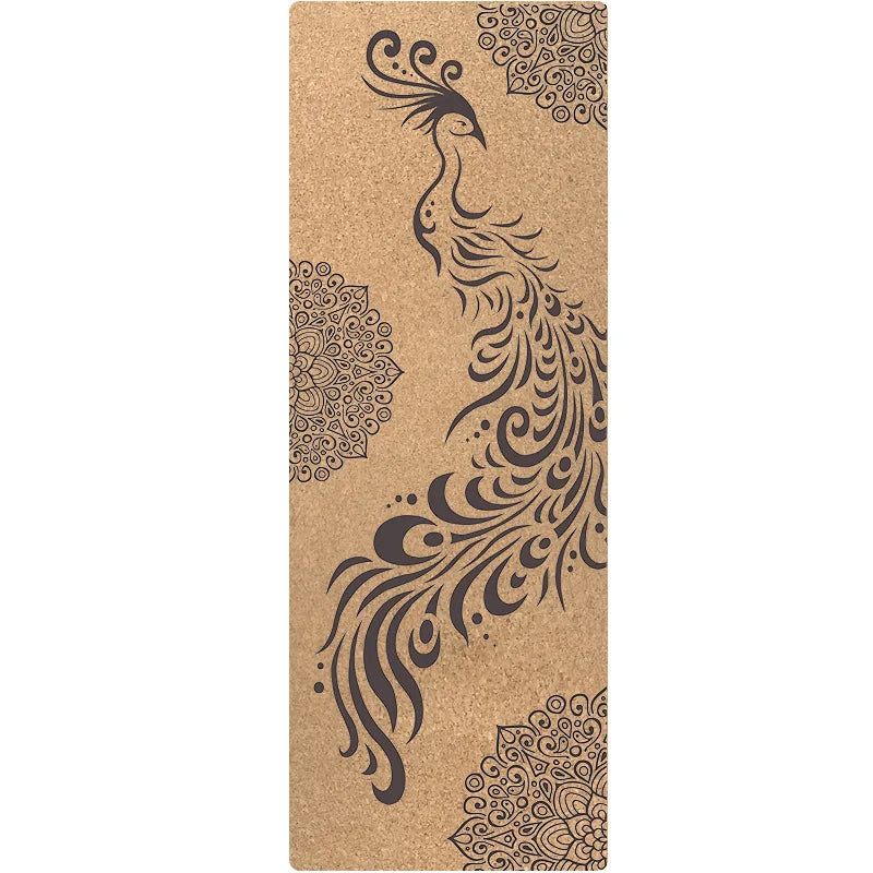 Tapis de yoga  en chêne naturel pliable, motif 2