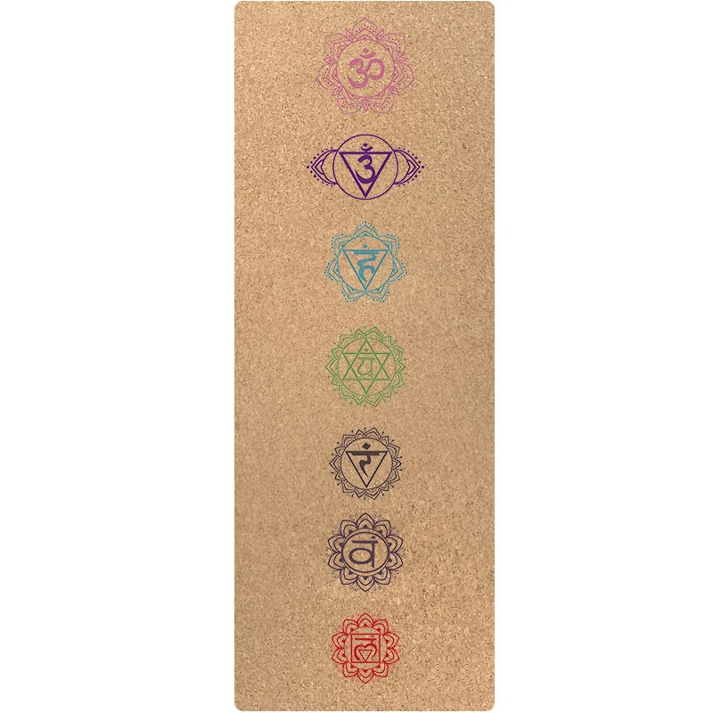 Tapis de yoga  en chêne naturel pliable, motif 3