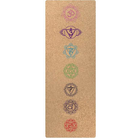 Tapis de yoga  en chêne naturel pliable, motif 3