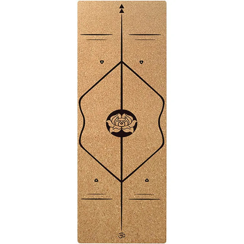 Tapis de yoga  en chêne naturel pliable, motif 4