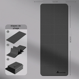 Tapis de yoga pliable antidérapant Noir