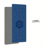 Tapis yoga bleu