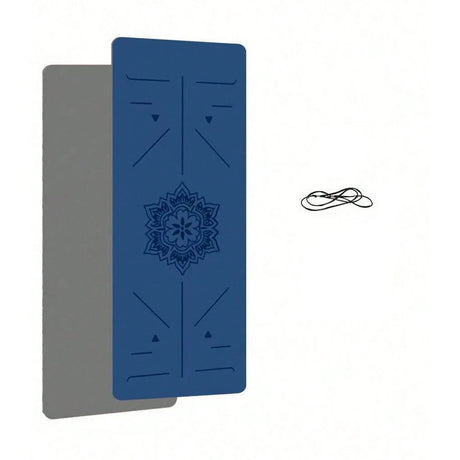 Tapis yoga bleu