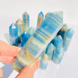 Tour en Calcite Bleue – Colonne Cristal Apaisement & Clarté