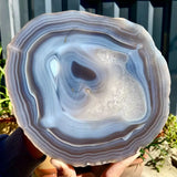 Tranche d’Agate Naturelle – Disque Cristal 