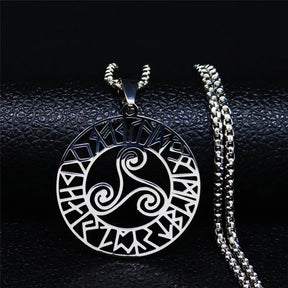 Triskel Celtique en Acier collier viking
