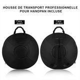 Handpan 440hz 9 notes en acier nitruré - kit compet- Sonorité pure et fabrication à la main