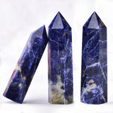 pierre naturelle obelisque bleu foncé